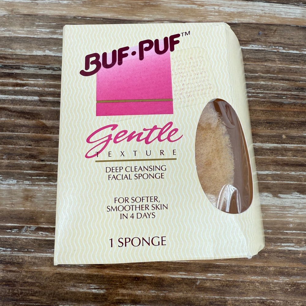 Buf-Puf Gentle Deep Cleansing Facial Sponge NEW OLD STOCK‎